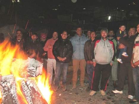 lohri festival at jwalaji, kangra