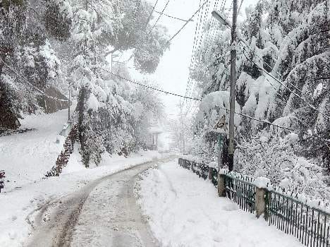 snowfall in himachal.