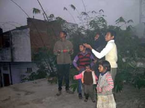 Youth fiercely flown kites