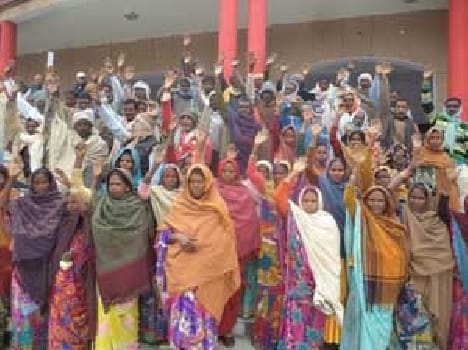 The demonstration in support of demands