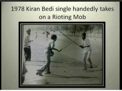 Fact of Kiran Bedi tows away the then Prime Minister Indira Gandhi's illegally parked car 