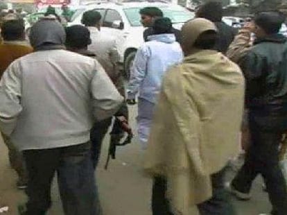 Bsp members break dhara 144 front of police.