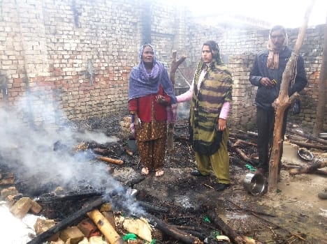 Thousands of fire Loss of Rs