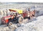 Made on the farm for illegal mining 'toll plaza!