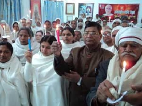 for world peace people burning candle 
