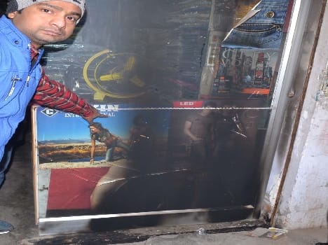 fire in readymade garments shop