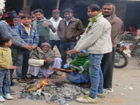 Winds have increased support by melting bonfire