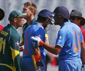 david warner fights with rohit sharma In melbourne ODI