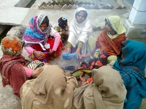 family members dharna in thana