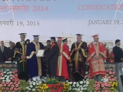 Lucknow university 57th convocation ceremony.