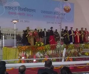 Lucknow university 57th convocation ceremony.