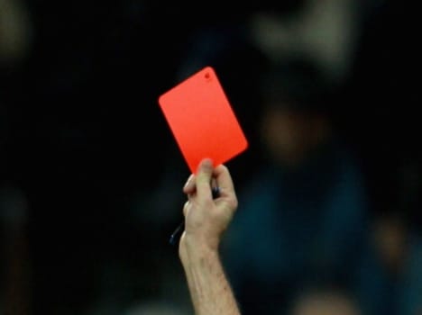  should red and yello card in cricket