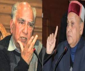 prem kumar dhumal and shanta kumar political propaganda.