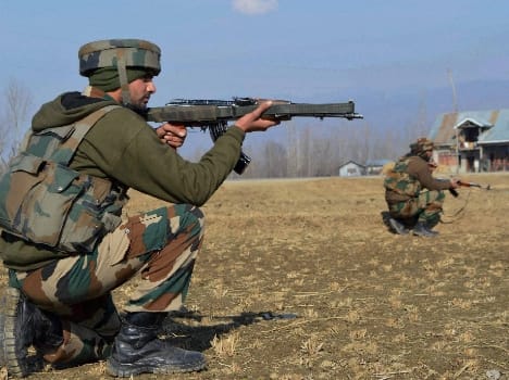 two militants killed in an encounter in karen sector of kupwara