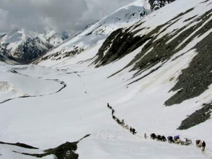 president award to bodh lama for making 13 km road on china border.