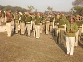 Police personnel and honored