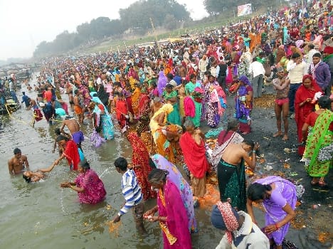 Put dip in Ganga