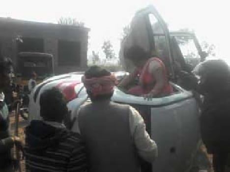 Four injured in a road accident