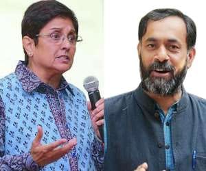 Bedi is Modi’s insurance policy says AAP's yogendra yadav.