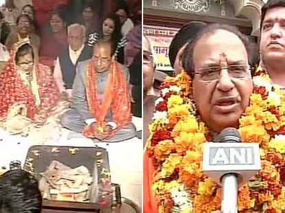 Kiran bedi doing electorial campaign in krishna nagar.