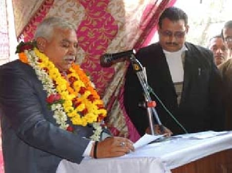 District officials said the district judge oath again