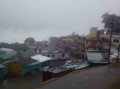 Four to six inches of snowfall in Binsar