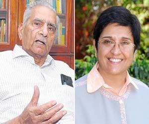 AAP member shanti bhushan praises bedi, says will give honest government as kejriwal.