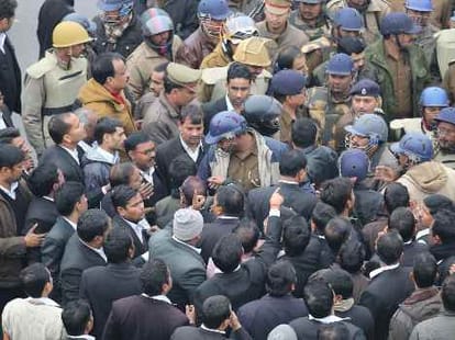 ruckus after advocate murder.