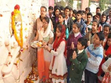 Were devoutly worshiped Goddess Saraswati
