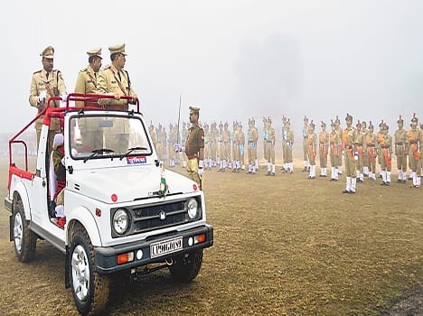 Rehearsal of the Republic Day parade