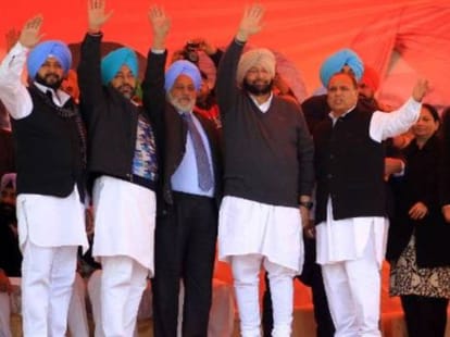 captain amrinder singh rally in punjab
