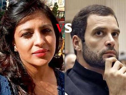 Rahul gandhi's road show in Delhi.
