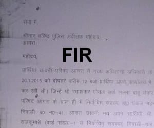 fir against agra cantt councilor pankaj mahendru.