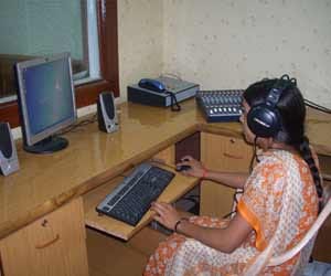 Here womens are working as a radio jockey