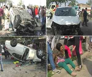 Four killed in road accidents, 14 injured in delhi.