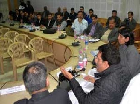 At Bhikharipur electric office central joint secretry meeting with MD Kajol 
