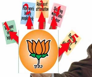 BJP asks five questions of AAP on the second day.