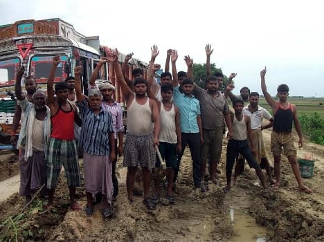Truck drivers agitation