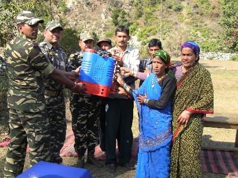 SSB distributed among the villagers farm equipment
