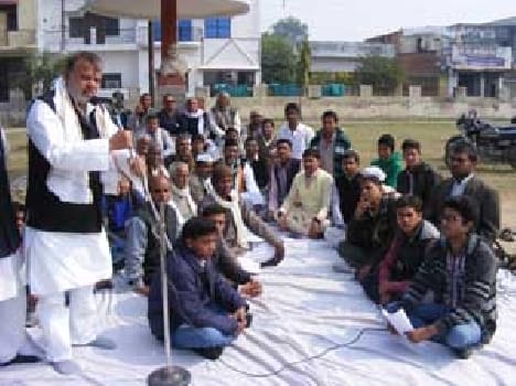 Draws inspiration from the ideas of Mahatma