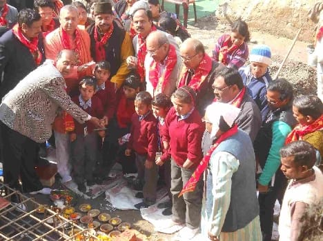 Bhumi Pujan disabled service center