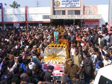 Colonel Munindra Ganga flowed into the ashes