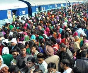 waiting list for a long-distance trains on holi festival