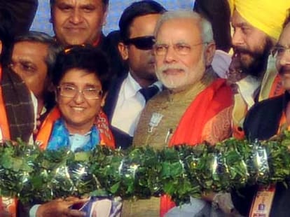 Modi's rally in delhi and comment on Obama's visit