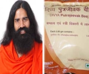 divya putrajeevak beej in ramdev baba pharmacy.