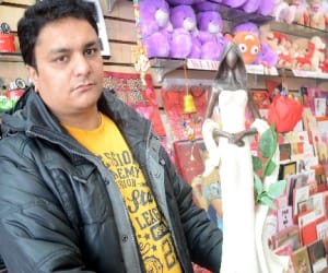 valentine day rised on jammu city 