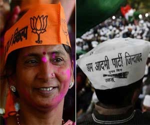 BJP's get the fight hard from AAP strategy.