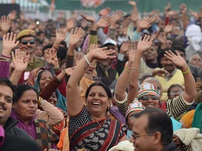 Sonia gandhi apeech in delhi election rally