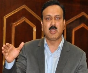 bjp members protest, demands arrest of sajjad ahmed kichloo