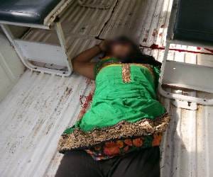 brutal murder of woman crushed by stone